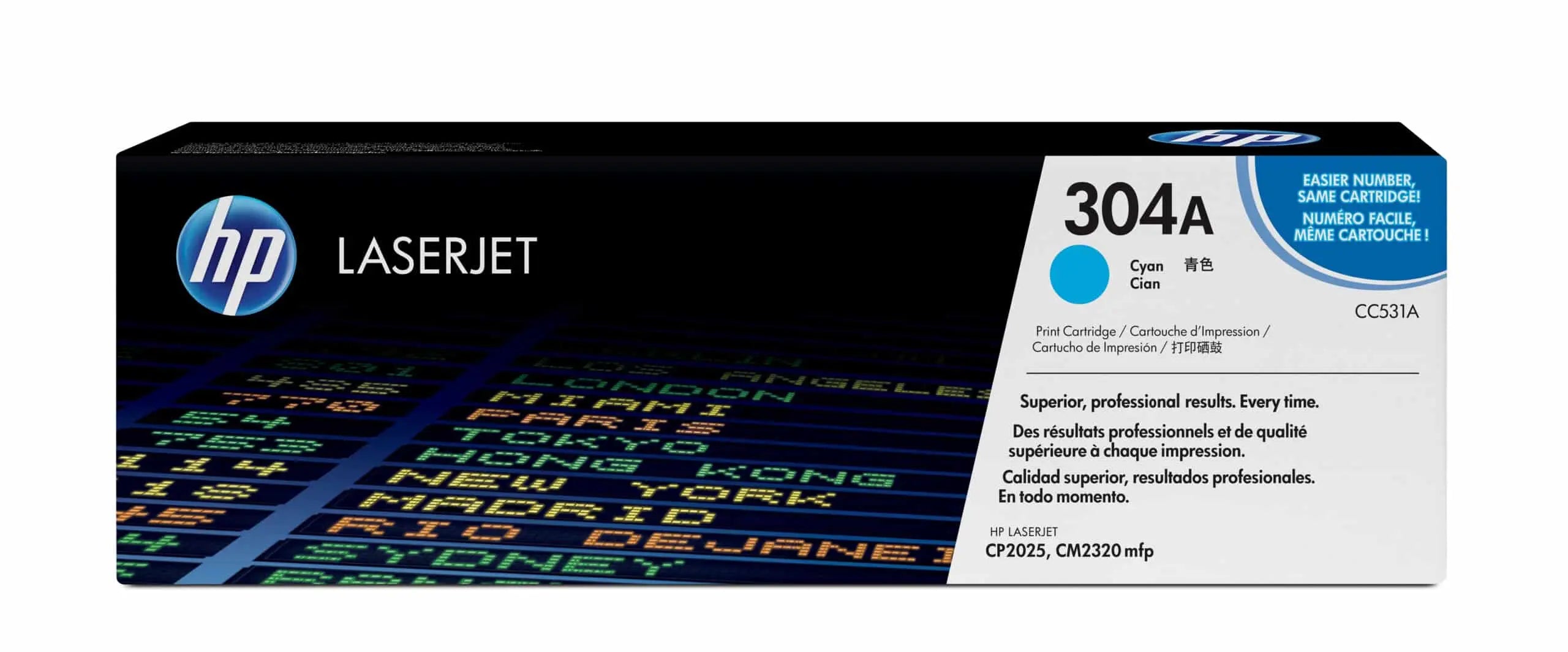 HP 304A Cyan – Toner HP LaserJet d’origine (CC531A) Connecto.ma